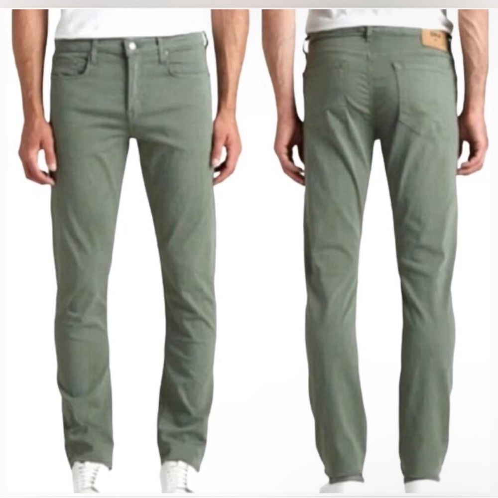 NWT Edwin Maddox Endurance Designer Denim Slim Straight Jeans Sage Size 30 X 32